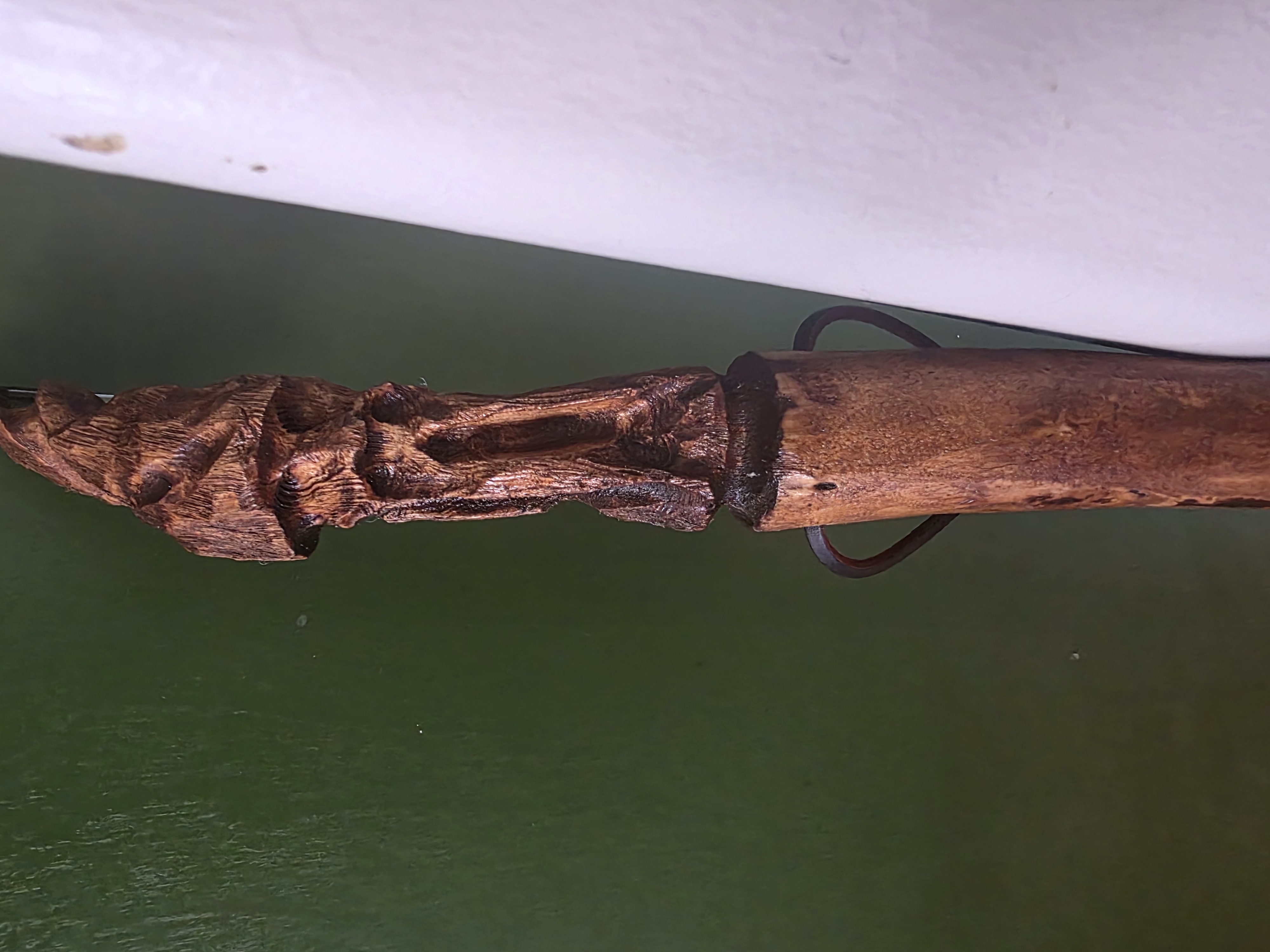 Wood spirit carving